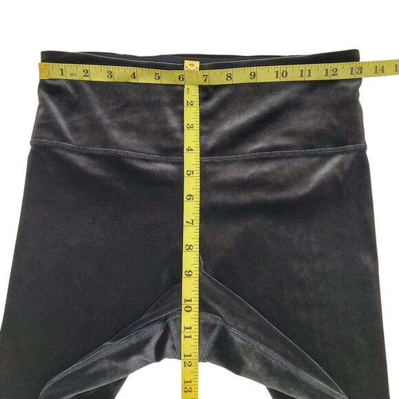 Athleta Elation Velvet Tight Womens Small Black Stretch Comfort Athleisure Gym - Picture 11 of 12